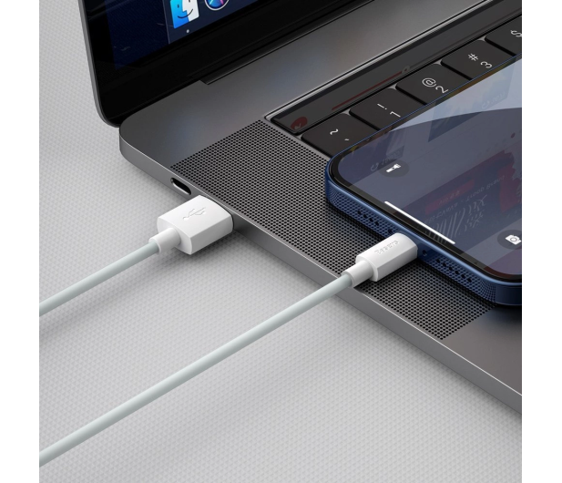 Baseus 2x kabel USB - Lightning szybkie ładowanie 1,5 m biały - 1502035 - zdjęcie 3
